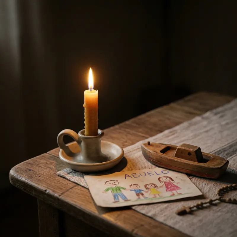 Una vela encendida en quietud, la ofrenda del amor que fue imperfecto pero real, el reconocimiento de que la misericordia alcanza también a los que sienten que fallaron